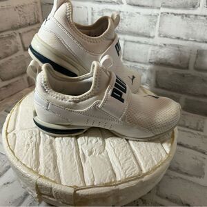 Puma Kids White and Black Sneakers